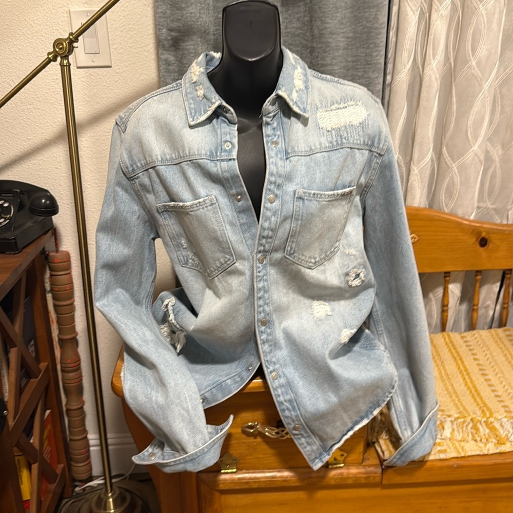 Zara denim shirt / jacket, either one. NWT size small